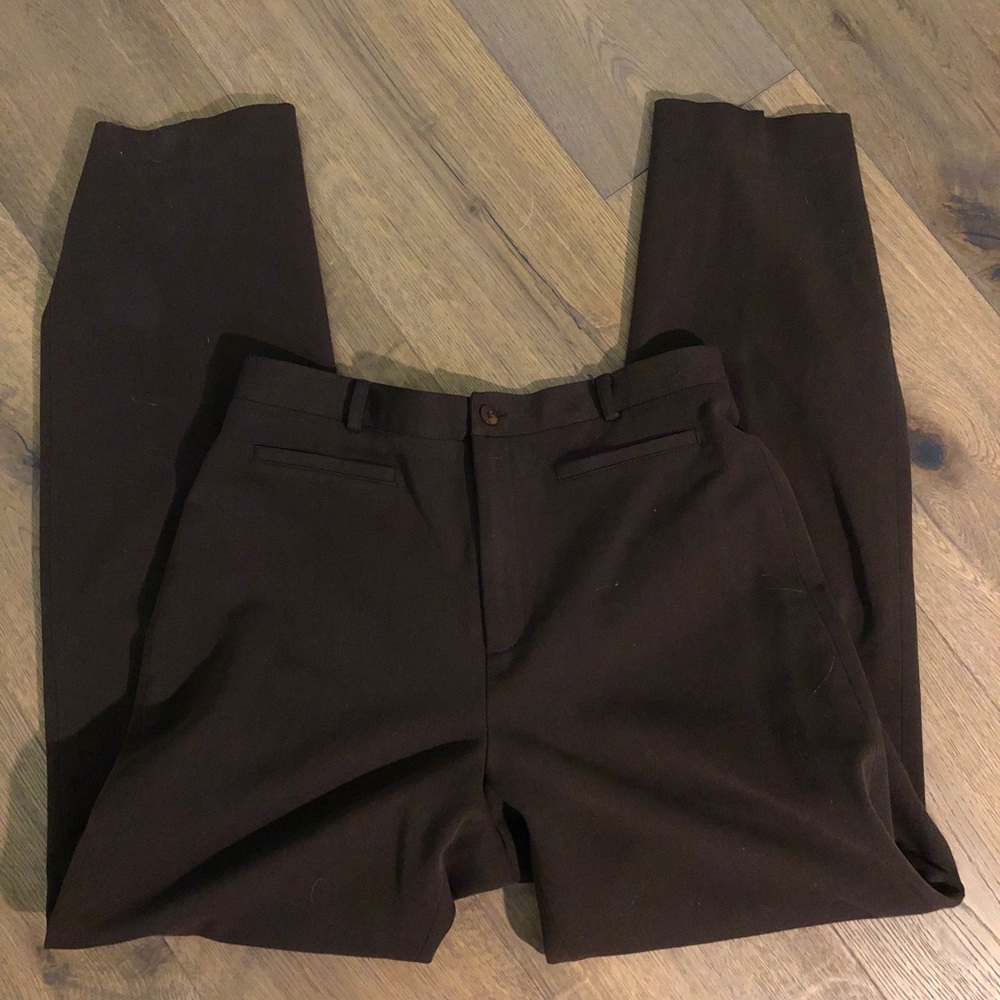 mocha brown trousers